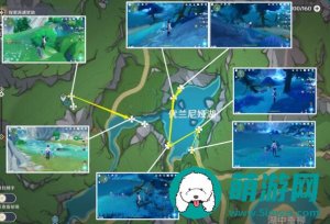 原神湖光铃兰采集路线图一览-原神